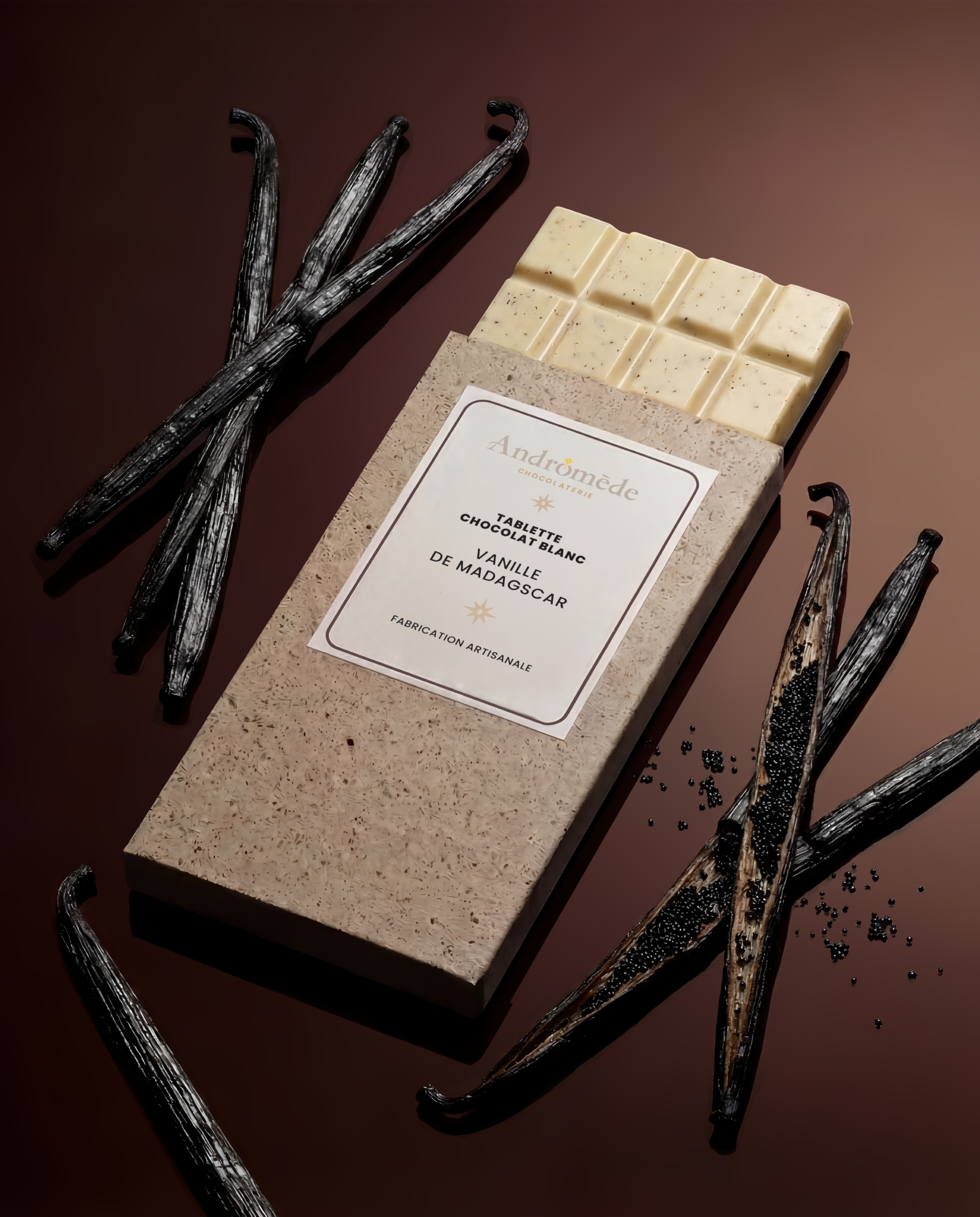 Tablette Blanc & Vanille de Madagascar